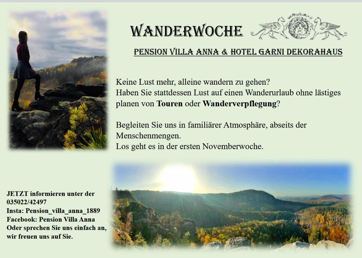 Hotel Garni Dekorahaus Bad Schandau Exteriör bild